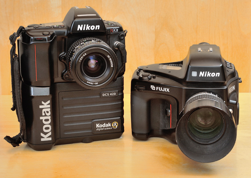 through the Nikon F-Mount - Nikon E2N and Kodak DCS 420