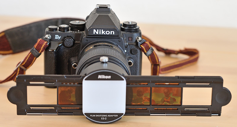 Panda peave Aubergine through the Nikon F-Mount - Nikon ES-2 review